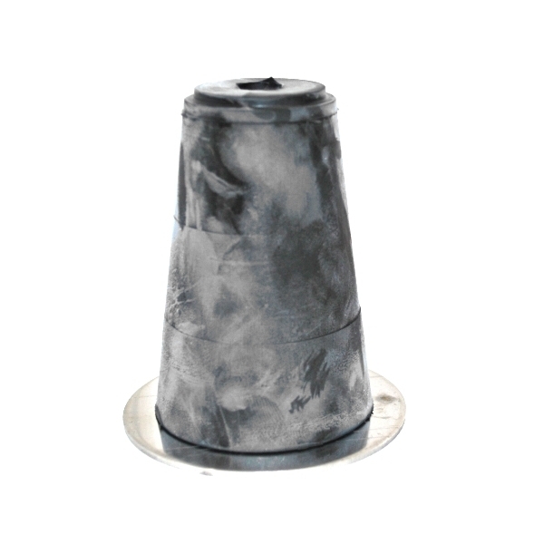 Gummi konisch Gr. 3  inkl. V2A-Scheibe